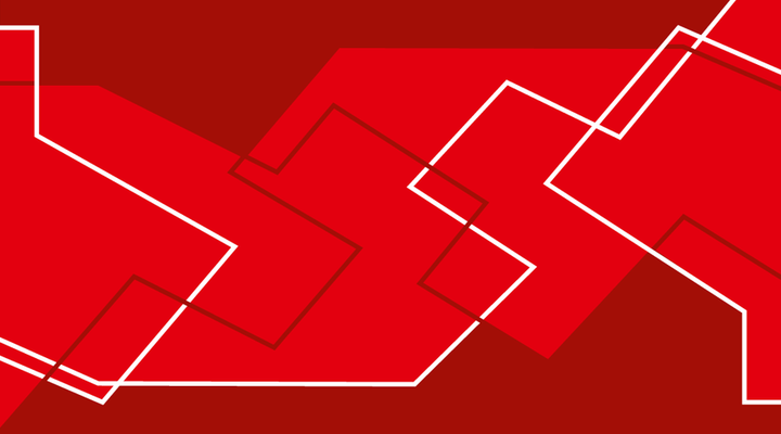Горизонтальные визитки - Абстракция - красная + Добавить оборотную сторону
