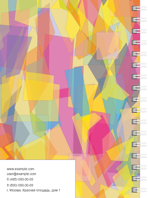 Блокноты-книжки A6 - Цветные стекла Задняя обложка